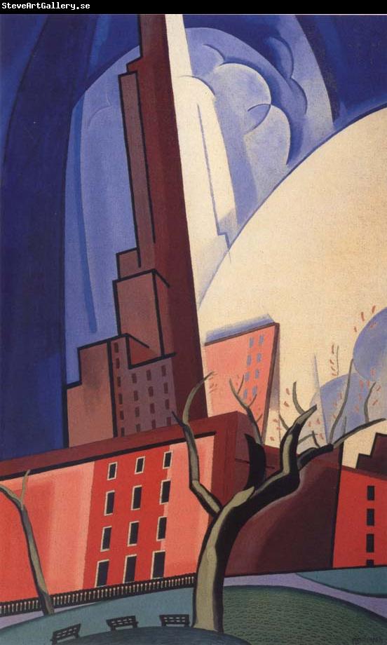 Oscar Bluemner Circles of Washington Square